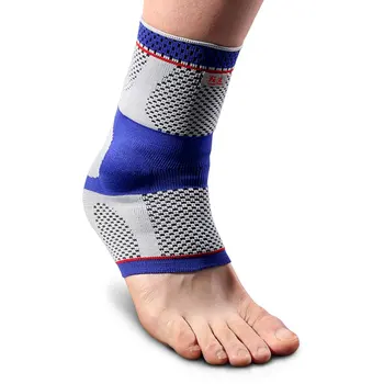 

Kuangmi Five Star Compression Ankle Sleeve Silicone Pad Support Injury Recovery Sports Breathable Football Sock Ankle Protector