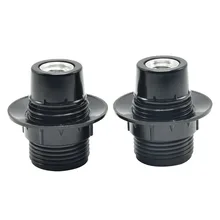 E12 бакелитовый держатель лампы UL винт корпус зуба с кольцевая лампа розетка Винтаж Лофт E12 подвесной светильник основания самозапирающиеся 6 шт