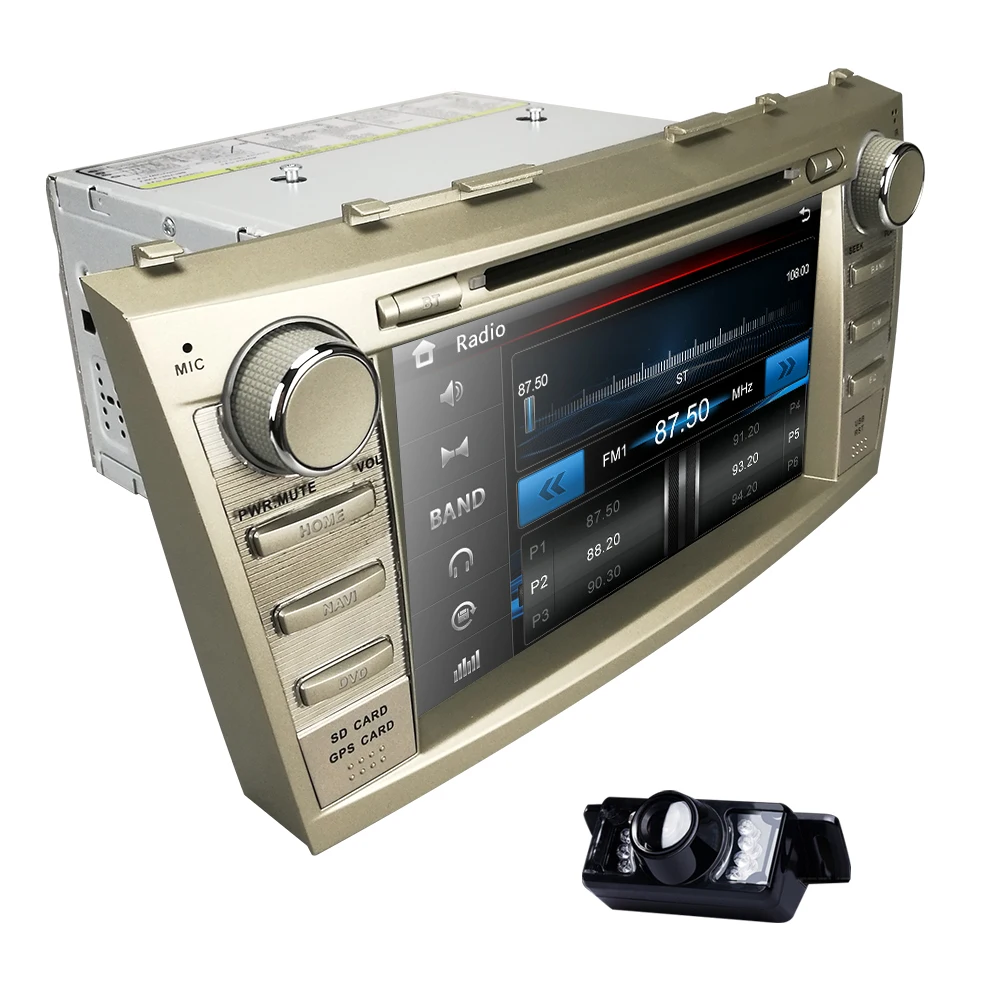 Clearance 7Inch 2 din HD Touch screen Car DVD player for Toyota CAMRY 2007-2011 AURION 2006-2011 Bluetooth SWC USB Mirror link Free Camera 1