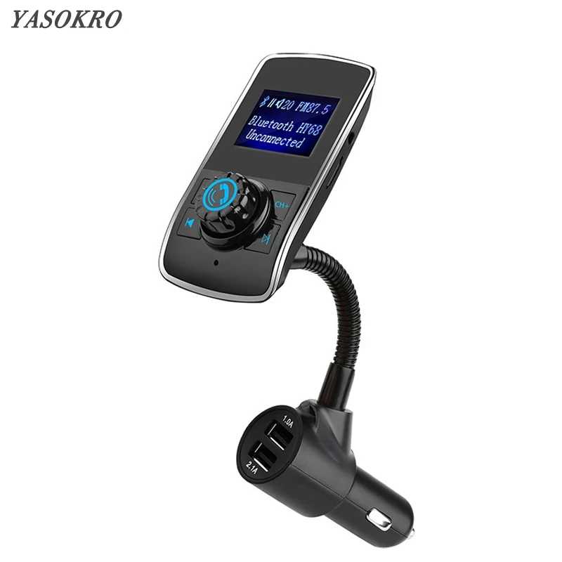 Yasokro fm-передатчик модулятор Аудиомагнитолы автомобильные MP3-плееры Bluetooth Handsfree Car Kit Dual USB Автомобильное Зарядное устройство Поддержка TF/U