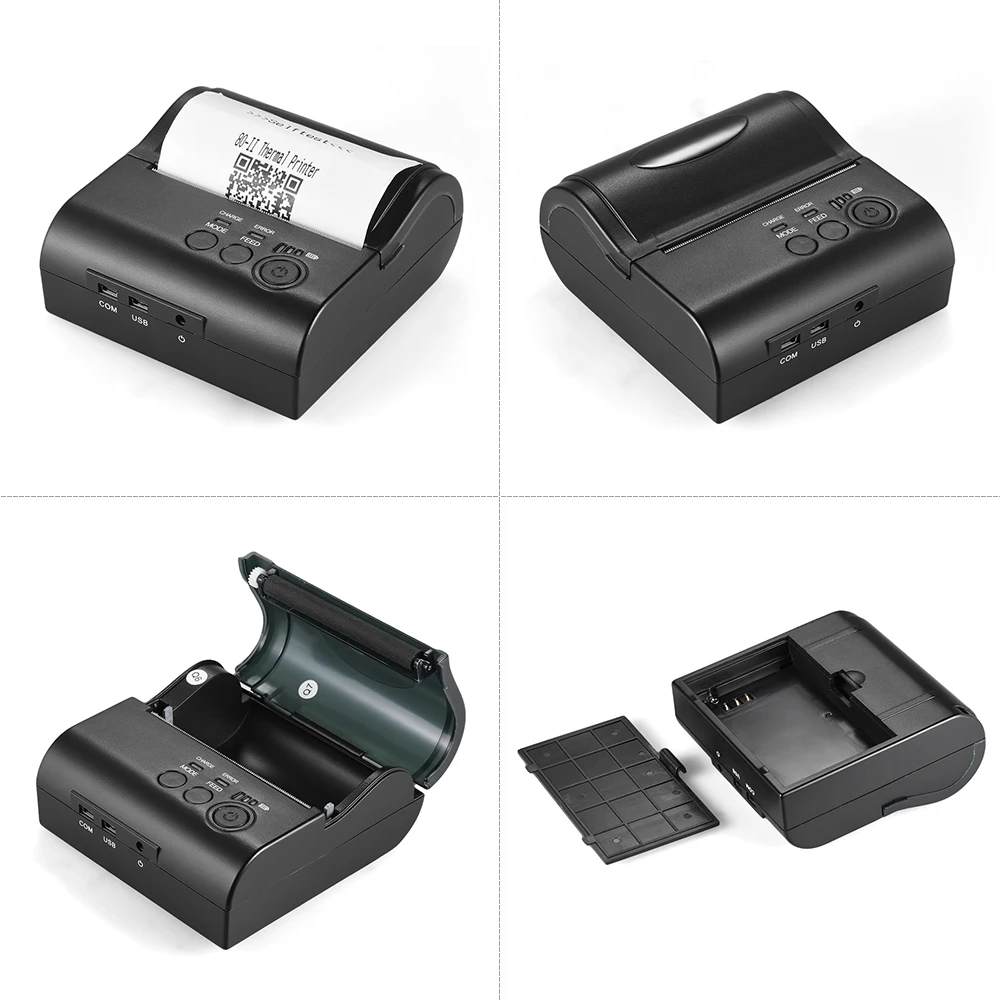 POS 8001DD 80 мм Мини Портативный BT USB термопринтер чековый счет билета печать для Android