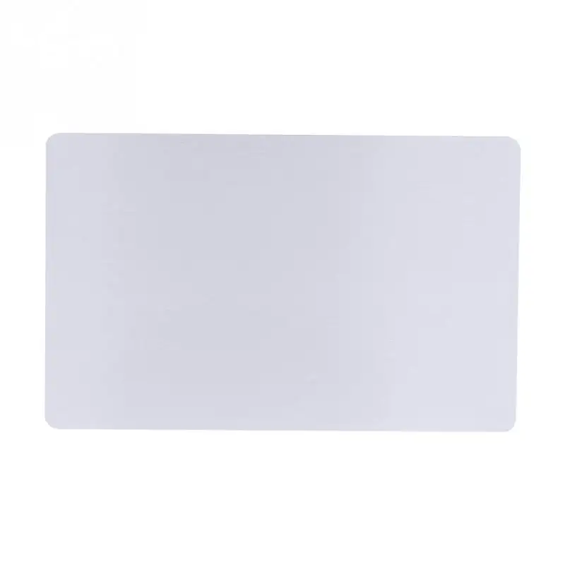 50 шт. ультра тонкий лазерный знак Выгравированный Металл Гладкий бизнес визитные карточки алюминиевый сплав заготовки впечатляющие оптовые продажи - Цвет: Серебряная фольга