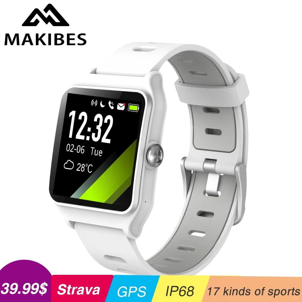  2019 Strava Makibes BR3 GPS 17 arten von sport Smart Band Herz Rate Armband IP68 Wasserdichte aktiv