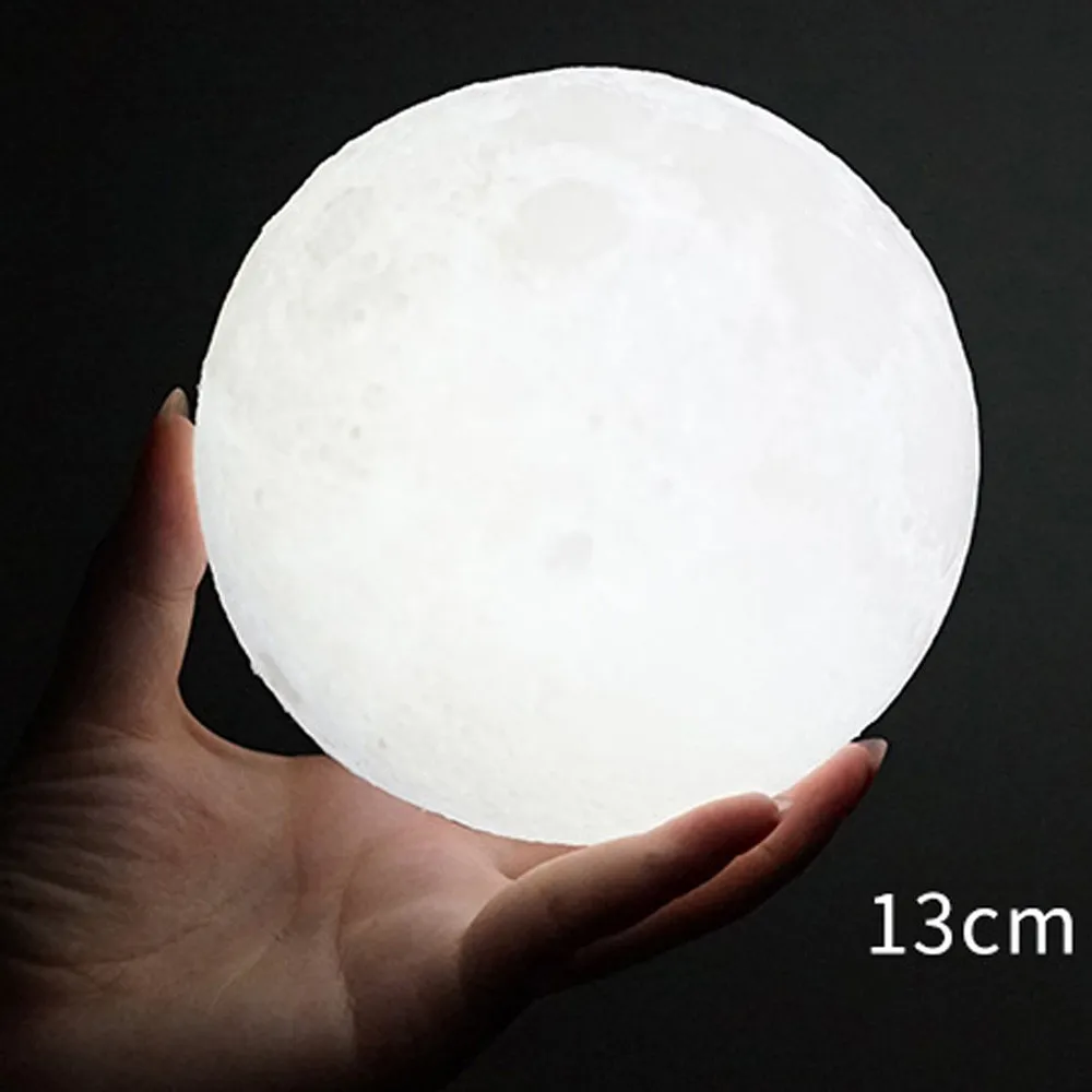 

2018 High Quality 3D USB LED Magical Moon Night Light Moonlight Table Desk Moon Lamp Gift Drop Shipping