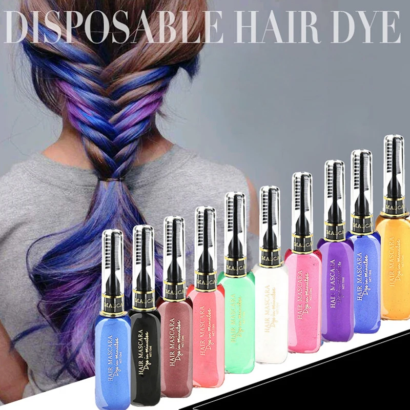 Hot 13 Colors Easy To Wear One Time Hair Color Cream Non