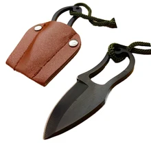 Portable Survival Knife For Outdoor Camping Mini EDC Multi Function Self-Defence Knifes with Leather Cover Multitools Hand Tools