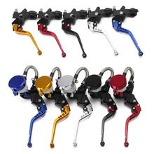 Motorcycle 7/8'' Clutch Brake Lever Master Cylinder Reservoir Set with Adjustable Levers and Fluid Reservoir For Honda D20 Motorcycle 7/8'' Clutch Brake Lever Master Cylinder Reservoir Set with Adjustable Levers and Fluid Reservoir For Honda D20