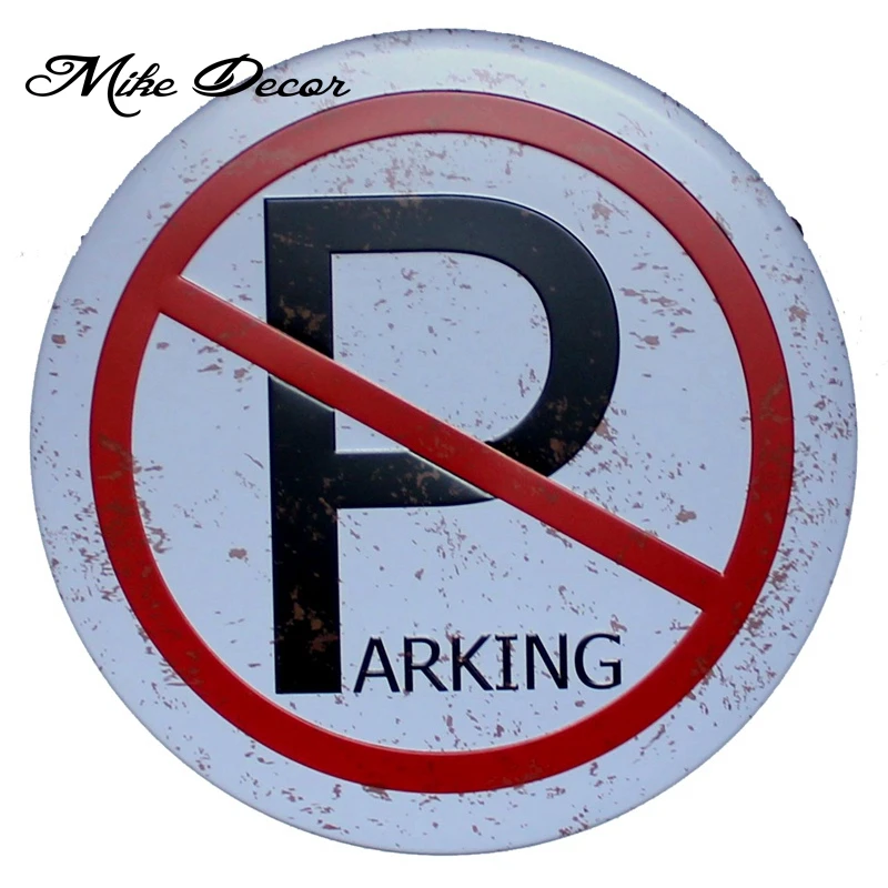 

[ Mike Decor ] Circular sign painting Retro Gift Craft Metal Plaque Craft Hotel Room decor YA-925 Mix order