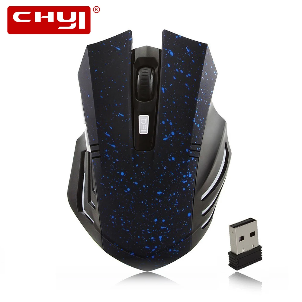 Беспроводная мышь игровая эргономичная с подсветкой оптическая USB 1600DPI 6D офисная