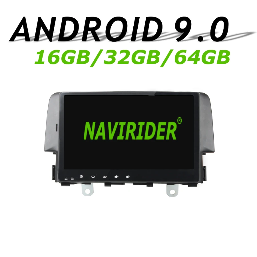 

High configuration Octa Core Android 9.0 Car GPS Multimedia For HONDA CIVIC 2016 9"Car Radio bluetooth 64GB large memory