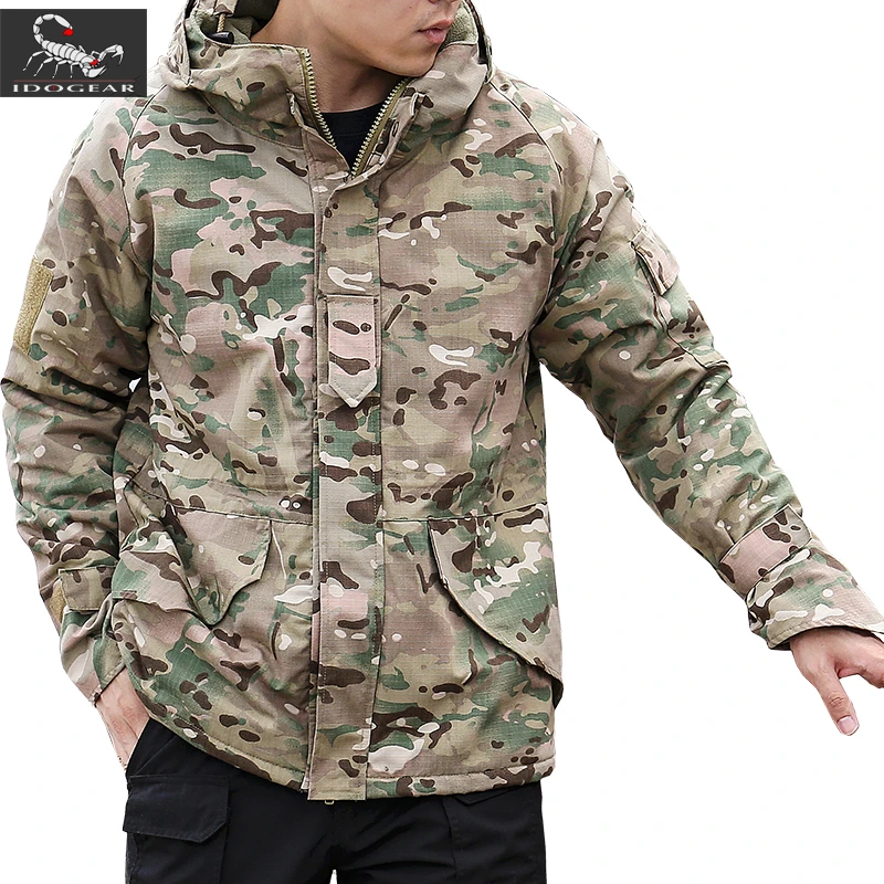 Chaqueta táctica de lana cálida para hombre,abri #Leaves camouflage Chaqueta táctica de lana cálida para hombre,abri #Leaves camouflage