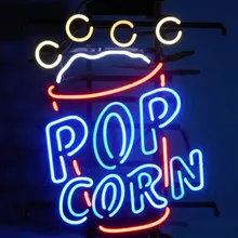 Заказная воздушная Кукуруза стеклянная неоновая световая вывеска пивной бар