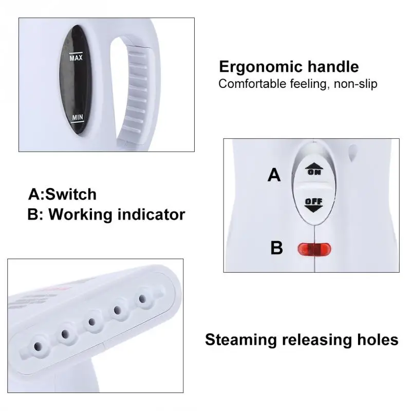 120 в портативный ручной отпариватель одежды из ткани вертикальная подача пара Утюг Электрический одежды чистая машина дома путешествия