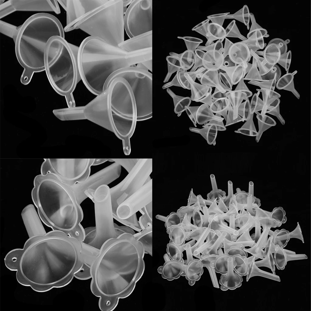 100 Pieces Mini Funnels For Filling Perfume Diffuser Bottle Liquid Oil Cosmetic Makeup