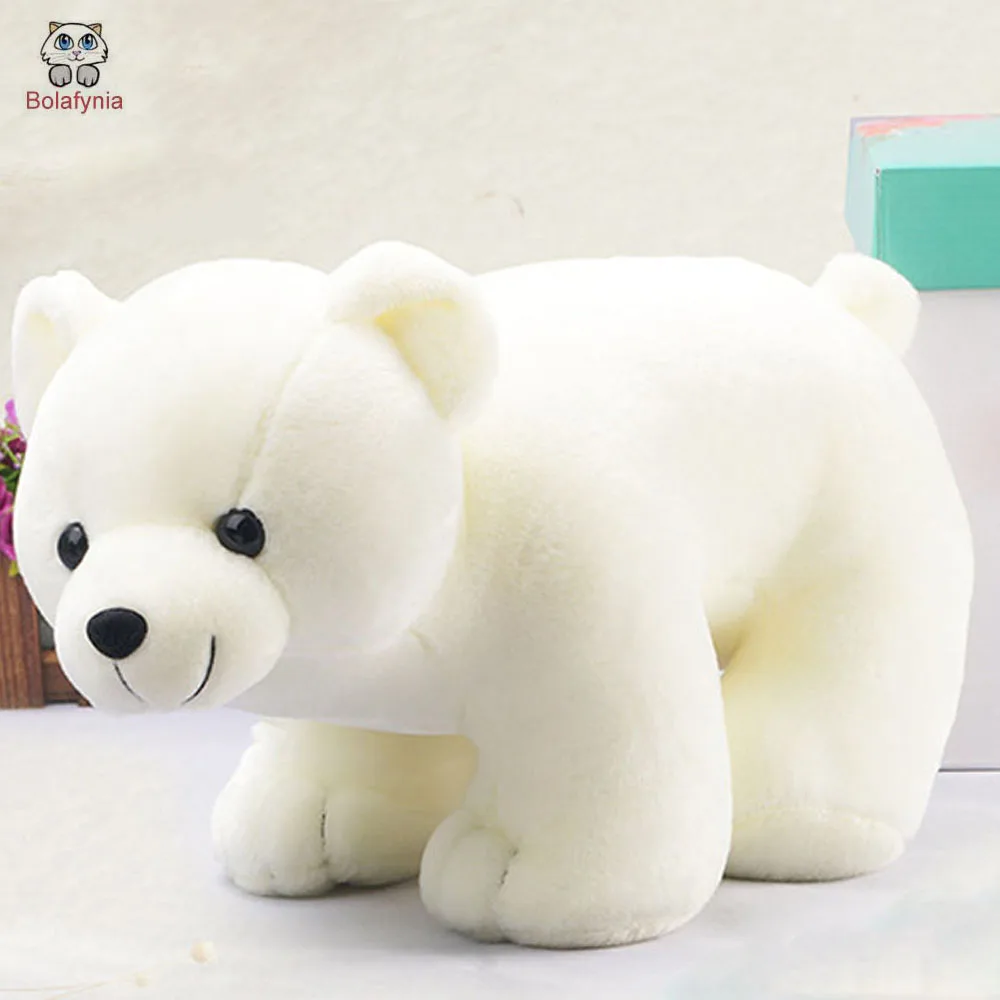 Children Stuffed Plush Toy Cute White Polar Bear Baby Kids Christmas Birthday Gift