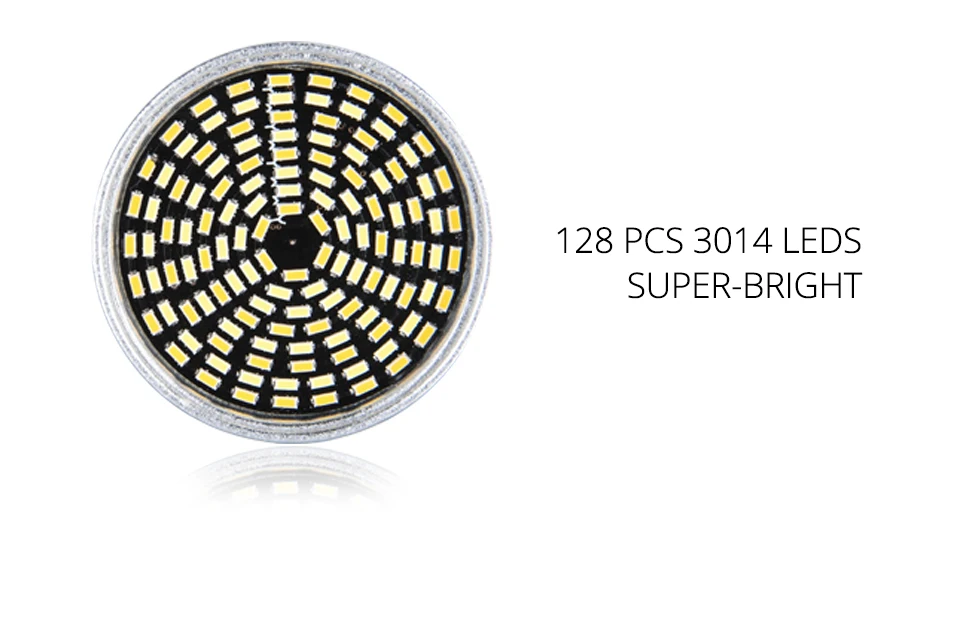 7W GU10 LED Lamp Light Bulbs 110V 128 LEDs GU10 3 Color Temperatures Aluminum Spotlight Bombillas LED Ampoule (7)