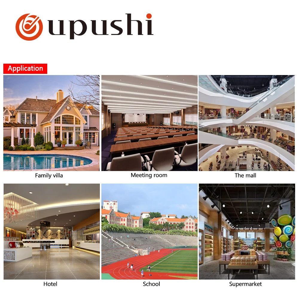 Oupushi pa system bluetooth amplifier 2 channel home stereo amp 6 zone power amplifiers with usb, fm