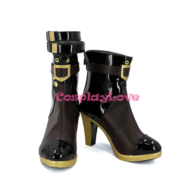 Girls Frontline Vector Black Cosplay Shoes Boots Custom Made For Hallowee Christmas CosplayLove (3)