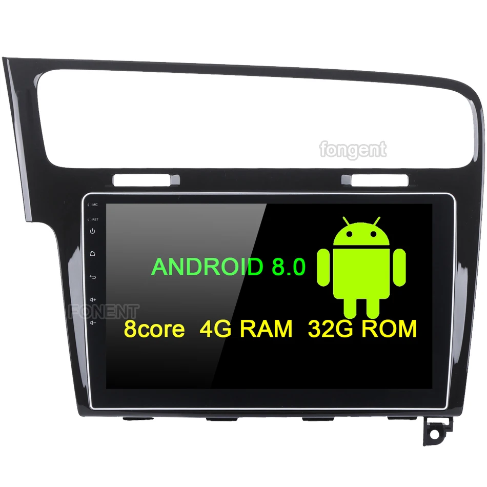 

Fongent 10.2" Android 8.0 Car GPS Radio Player for VW Golf 7 2013 2014 2015 2016 2017 2018 Octa Core 4GB+32GB Stereo Multimedia