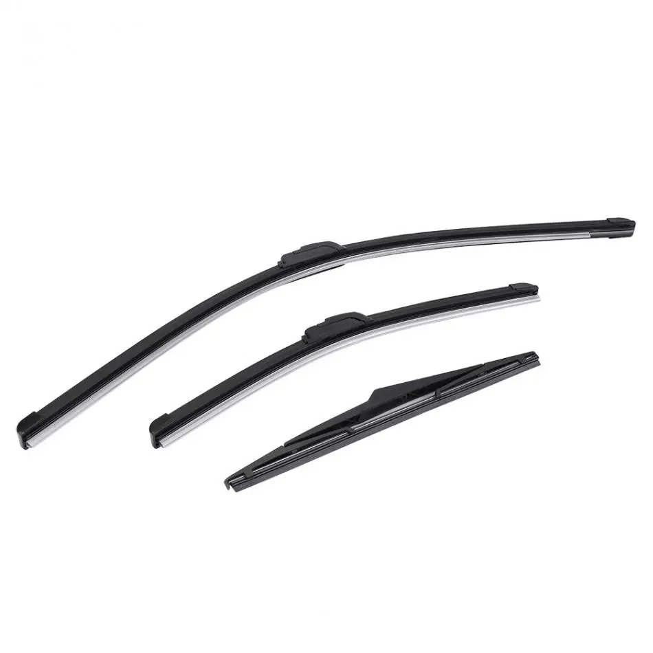 3pcs Rear Wiper Blade Front & Rear Windshield Windscreen Wiper Blade