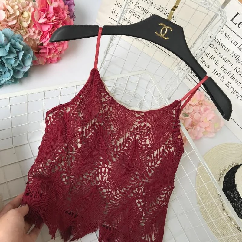 Новые летние женские сексуальные кружевные ажурные короткие однотонные прямые