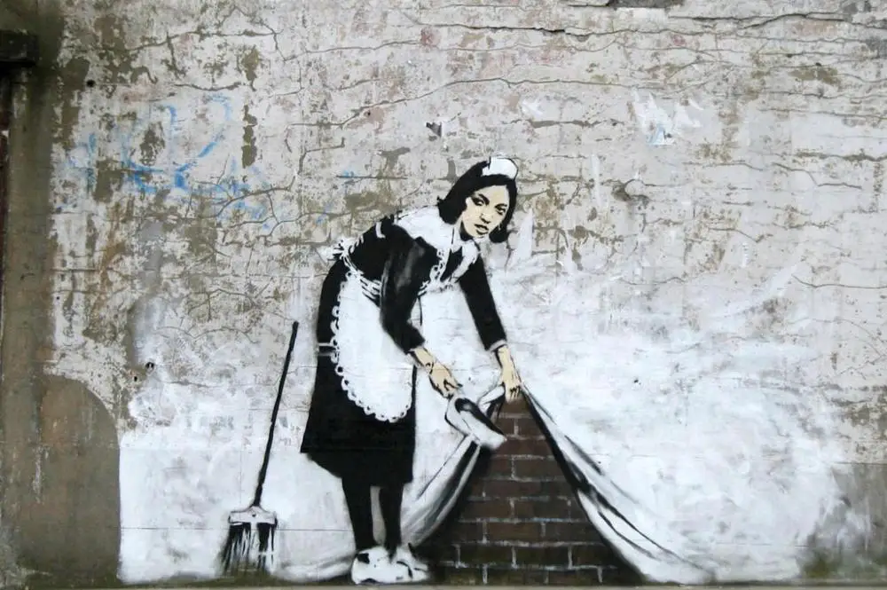 Banksy классические плакаты Холст Живопись Печать Гостиная Украшение дома Современное украшение на стену, живопись маслом плакаты картины произведение искусства - Цвет: BK020