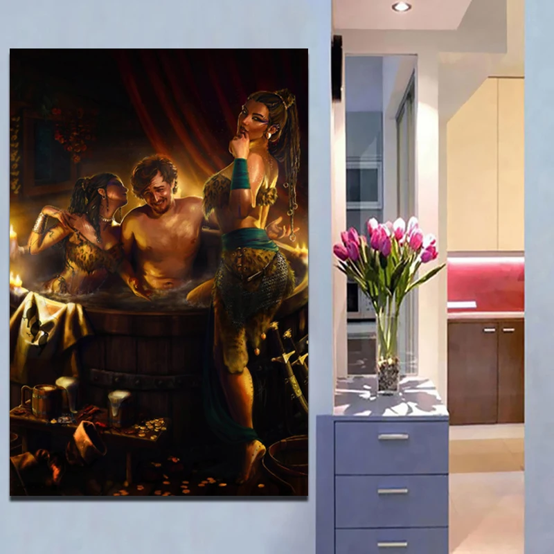 

The Witcher Tea And Vea Wall Art Canvas Painting Posters Prints Modern Painting Wall Pictures For Living Room Home Decoration HD