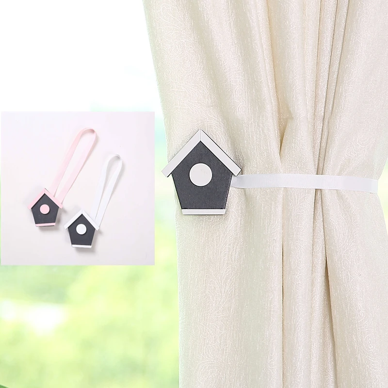 

Resin House Curtains Tieback Holder Magnet kidsCurtains Buckle Clips Magnetic Shower Curtain Strap Accessories Home Decoration