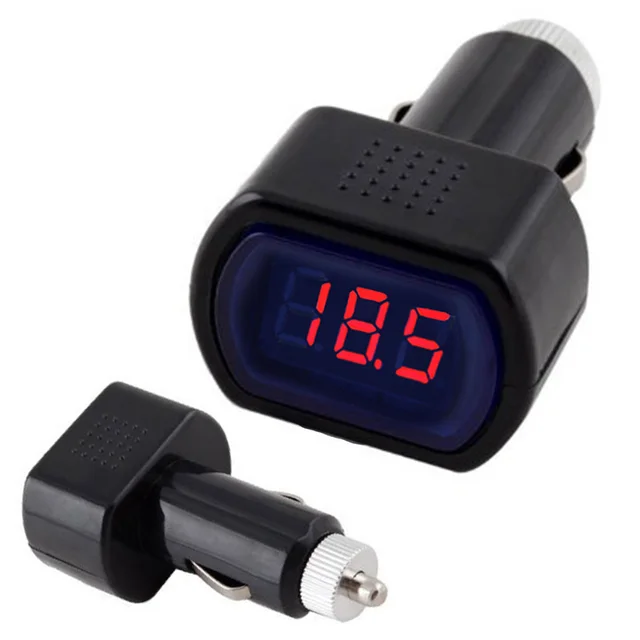 Cigarette Lighter Electric Voltage Meter Tester Digital LED Display
