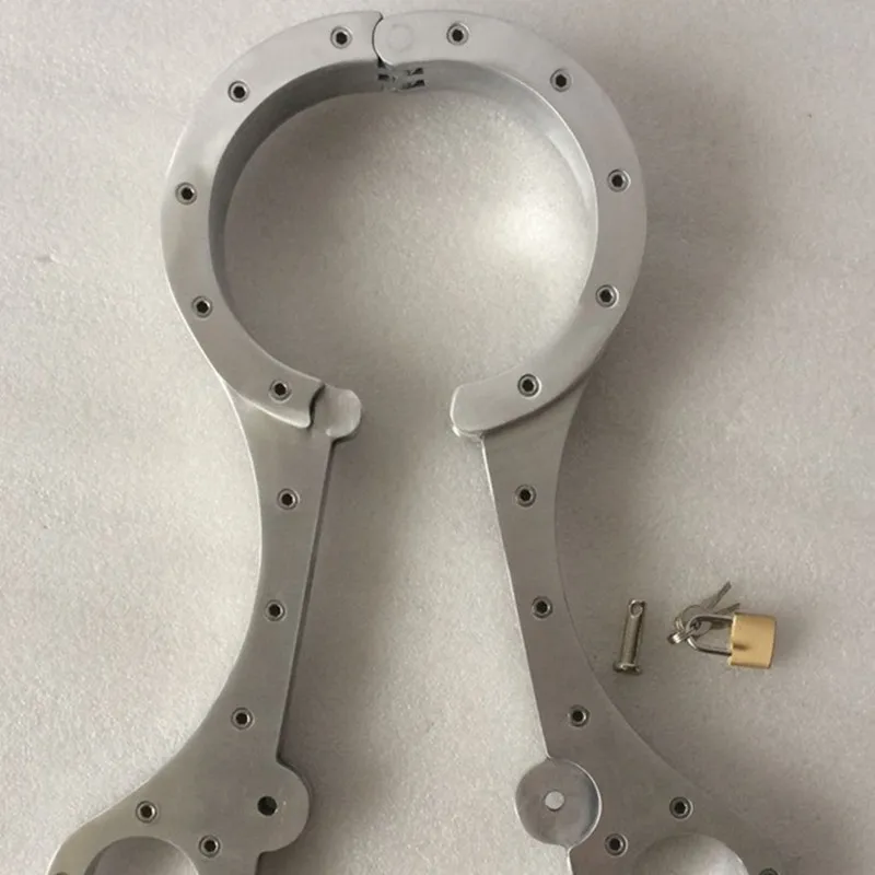  Metal Bedroom System Restraint Fun Aluminium alloy Bondage Cuffs Strap Set Adult Toy for Man and Wo - 32833208098