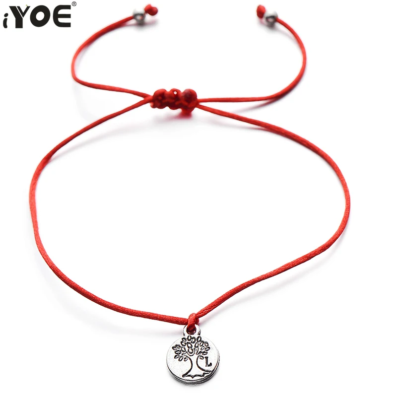 IYOE Red Lucky браслеты для женщин Мужчины Дети бижутерия антикварная подвеска с