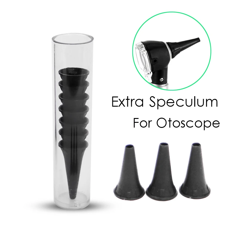 10 PCS/Tube Different Size Lot New Medical Otoscopio Speculum Otoscope