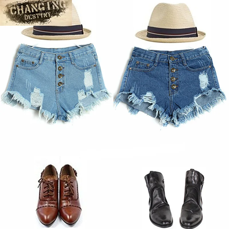 2017 new arrival casual summer hot sale denim women shorts