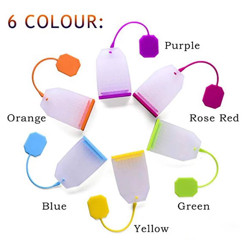 Tea Infuser Tea Strainer Tea Filter WALFOS Food grade Silicone Tea Bags Tea Strainers Herbal Infusers Filters Scented Tools