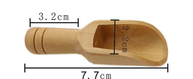Горячая 3 шт. Мини Деревянные черпаки для ванной соль ложка конфеты муки деревянная лопата ложка кухонная посуда столовые приборы