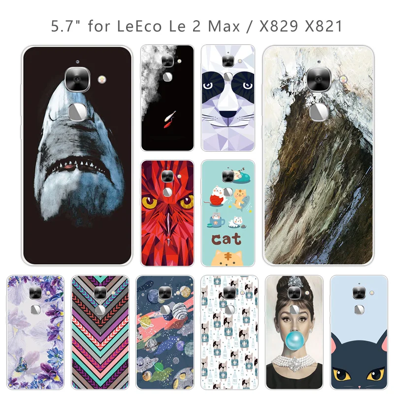 

Phone Case for LeEco Le Max 2 Transparent Silicone Pieces Back Cover 5.7 inch for LeEco Le Max2 X829 X821 Soft TPU Shell Capa