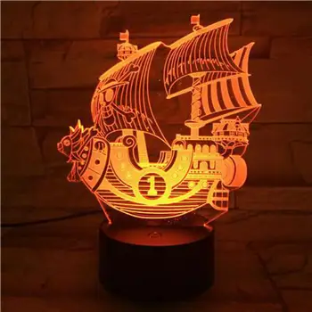 

Sailboat Luminaria De Mesa 3d Light Fixtures Usb Christmas Gift Light 7 Color Change Desk Lamp Usb Led 3d Night Light