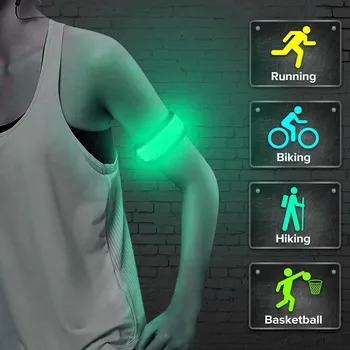 

New Sport LED Flashing Light Up Glow Bracelet Wristband Vocal Concert Party Props Gift Gym Outdoor Running Cycling Light Lamp