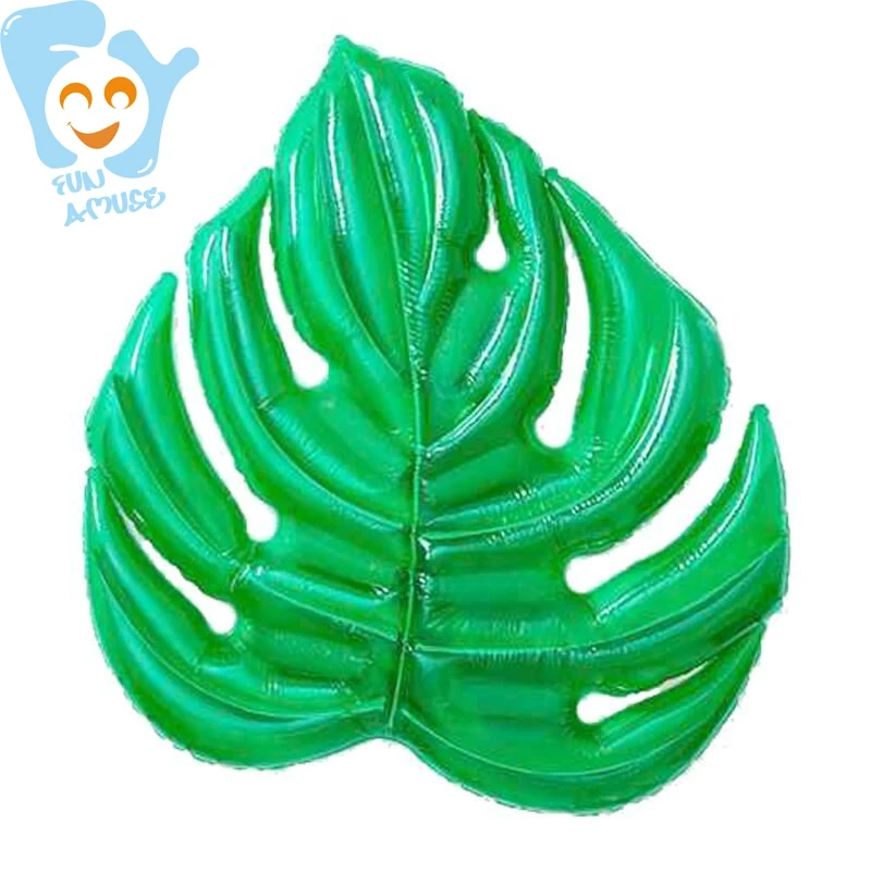 

New Hot Inflatable Green Leaf Pool Float Water Fun Beach Toy Air Mattress Swimming Bed Floating Raft