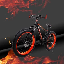 HighQuality Aluminum Bicycles 26 inches 7 speed 21 speed 26×4.0″ Double disc brakes Mountain Bike Fat bike