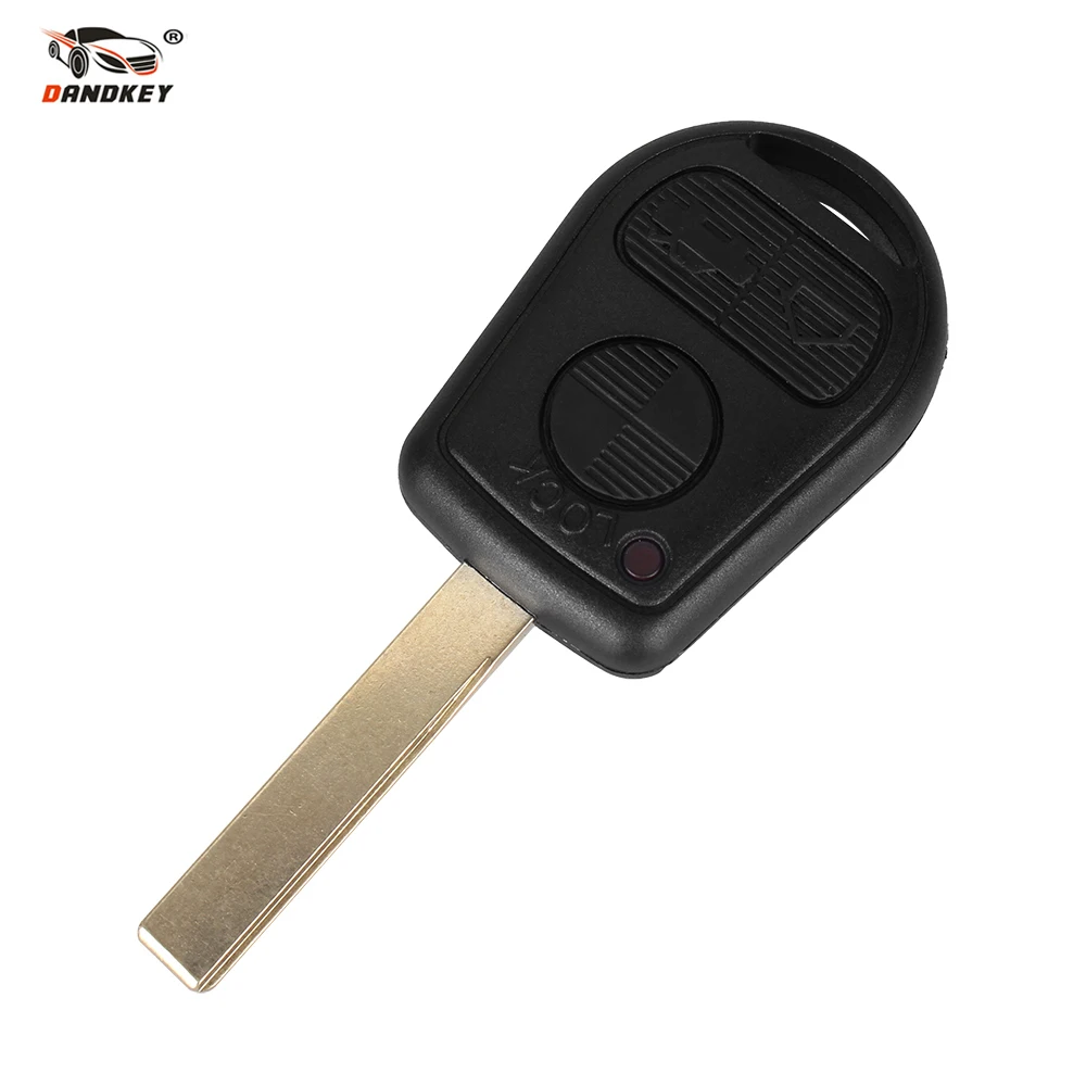 

DANDKEY Remote Key Shell Case Fob Uncut Key Fob Case For BMW E31 E32 E34 E36 E38 E39 E46 Z3 Z4 x3/x5 2/3Buttons