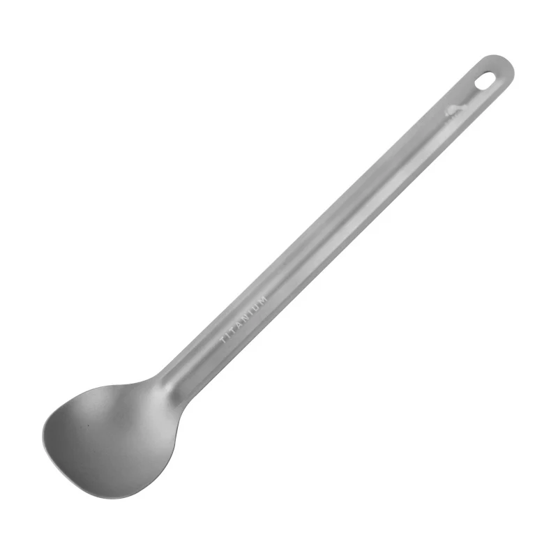 TOAKS ultraligero de titanio arenado cuchara larga manejar Camping cuchara SLV-03