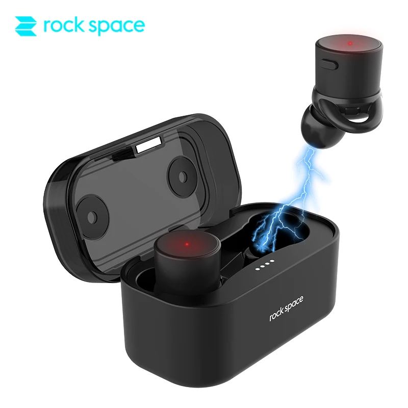 ROCKSPACE True Wireless Stereo Updated Earphones Sweatproof Long Tima Playing Headset With Super Quality Sound  For iPhone Phone