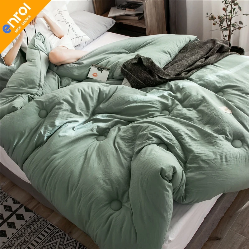 Winter Quilt Comforter Blanket Duvet Filling Cotton Cover Twin