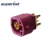 Superbat Fakra H Violet/4003 HSD Jack PCB Mount Прямой 4-Контактный контактный Разъем для автомобильного радиоуправляемого парковочного Отопления