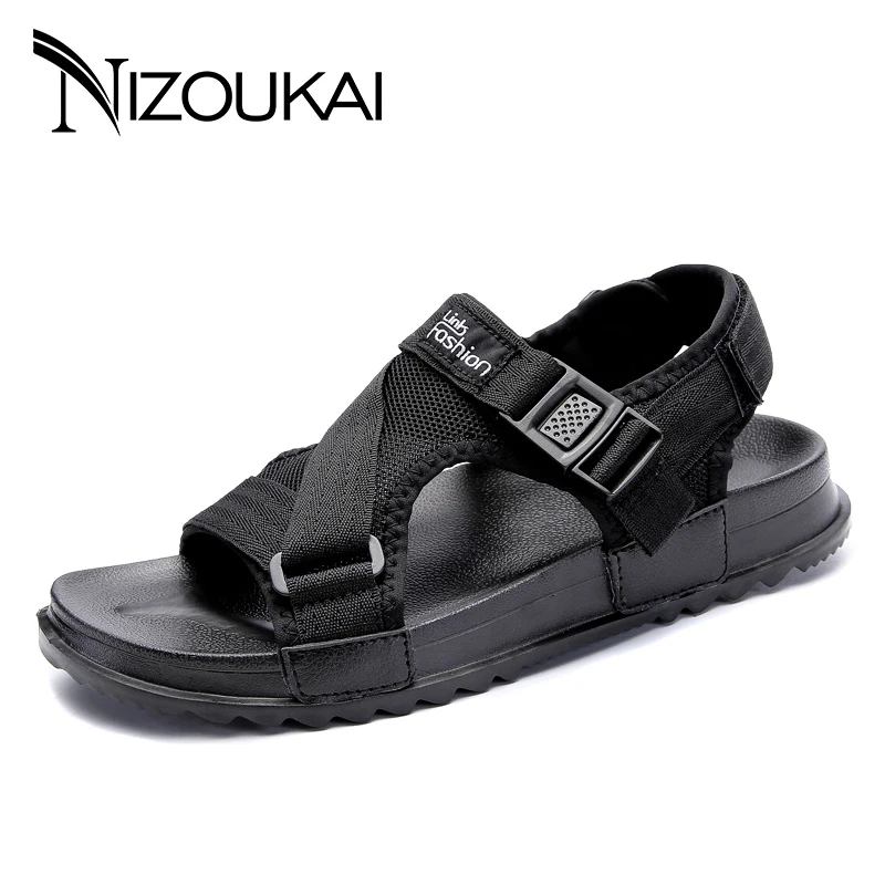 Sandals Men shoes 2018 Gladiator Men's Sandals Roman Men Shoes Summer Flip Flops Gray Black Flat Sandals Large Size 45 46 Sandals Men shoes 2018 Gladiator Men's Sandals Roman Men Shoes Summer Flip Flops Gray Black Flat Sandals Large Size 45 46