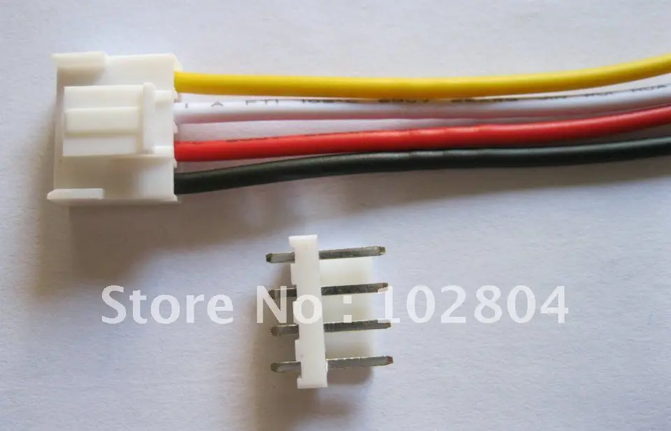 8inch 15 pcs 3.96mm VH3.96 2 pin Female Wire with Male pin Connector Leads 22AWG 2 color Red and Black 200mm Leads