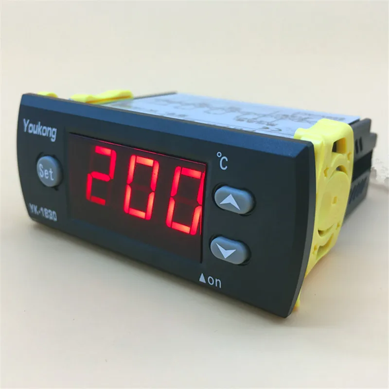 

High Temperature Digital LCD Temperature Controller Thermostat Heater 0~200 degrees with 2m Stainless Steel Probe YK-1830