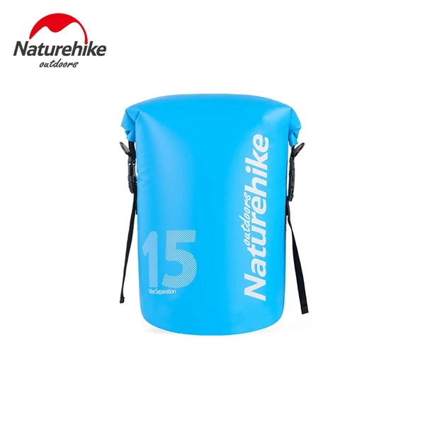 NatureHike 3 размера высокое качество открытый водонепроницаемый мешок Сверхлегкий Кемпинг Туризм Водонепроницаемый рюкзак путешествия дрейфующих sac etanche - Цвет: 15L Blue