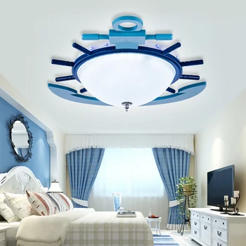 

Children's room Ceiling Lights lamp LED eye care boy room cartoon lamp Mediterranean anchor boat kindergarten bedroom LU721177